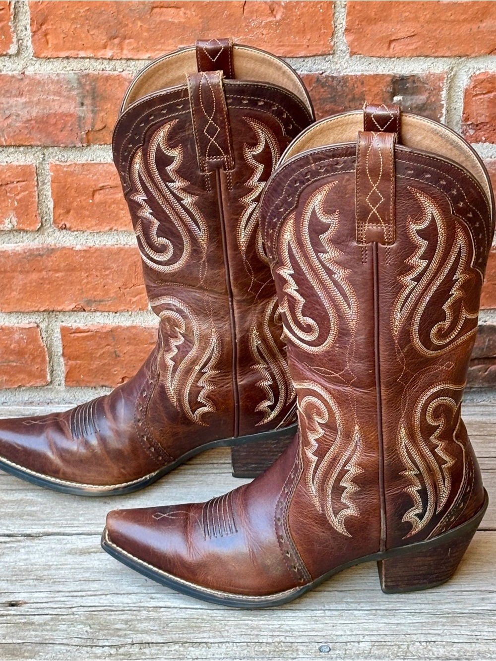 Ariat Heritage Women's Brown Leather Western Cowboy Boots 8B